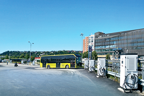 挪威特隆赫姆城市公交充電站項目