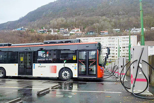 挪威卑爾根公交充電站充電堆項目